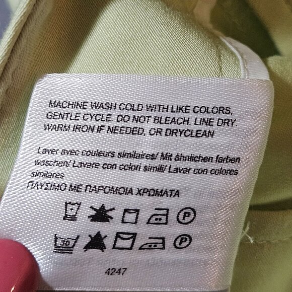 Brooks Brothers Womens Light Green 346 Natalie Fit Dress Pants Size 4 Cotton Ble - Picture 9 of 16